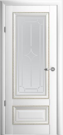Дверь межкомнатная Версаль 1 ПО Галерея винил белый